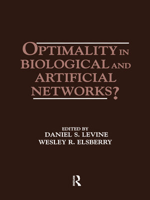 cover image of Optimality in Biological and Artificial Networks?